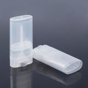 Специальный дизайн, плоский овальный бесплатный образец, 15 г, прозрачный пластиковый мини-дезодорант-карандаш